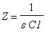 Z = 1/(s*C1)