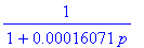 1/(1+.16071e-3*p)
