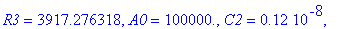 TABLE([C3 = .1620000000e-7, R = .10e5, C1 = .15e-7, ft = .1e7, R2 = 475035.5646, type = ESHP, R4 = 228269.9841, R1 = 3949.847870, R3 = 3917.276318, A0 = .1e6, C2 = .12e-8, R5 = 3102.774700])